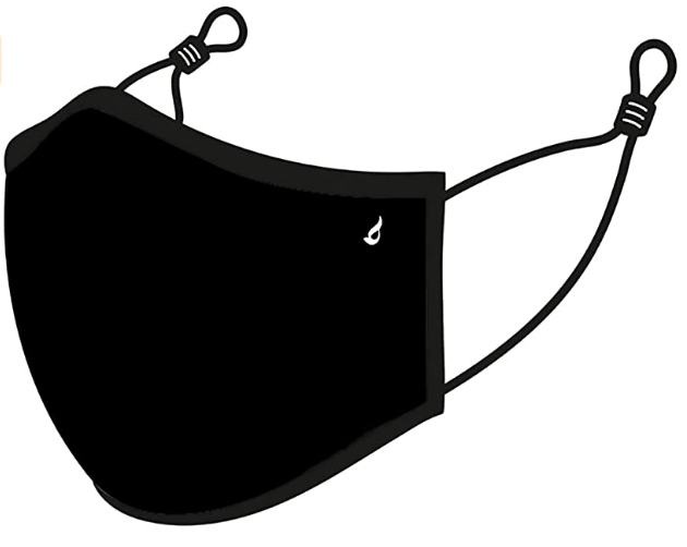 Abbacino Mascarilla unisex de adulto lavable en negro