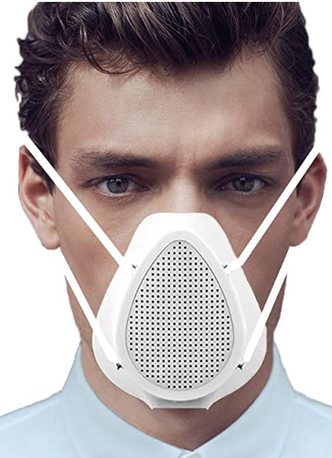 Respiradores inteligentes reutilizables transpirables, con cubierta facial Purificador de aire, para entrenamiento, cubiertas faciales para bicicleta, antiniebla, a prueba de polvo, eliminan alérgenos